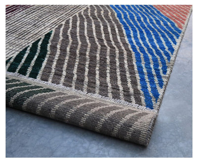 Taimany - Tappeto Tribale in Lana Multicolore - Fatto a Mano 300x253cm
