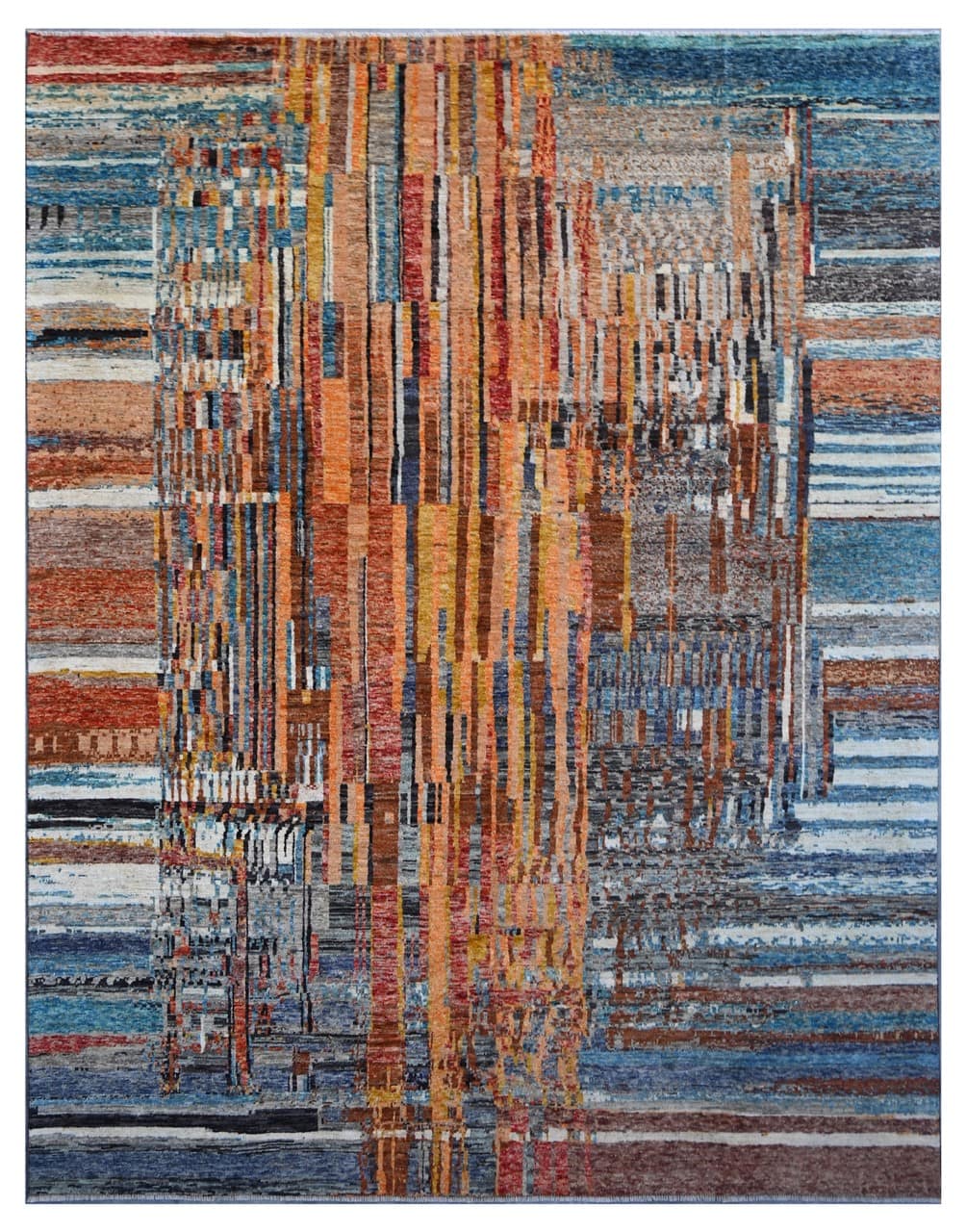 Taimany - Multicolor Tribal Wool Rug - Hand-Knotted 390x298cm