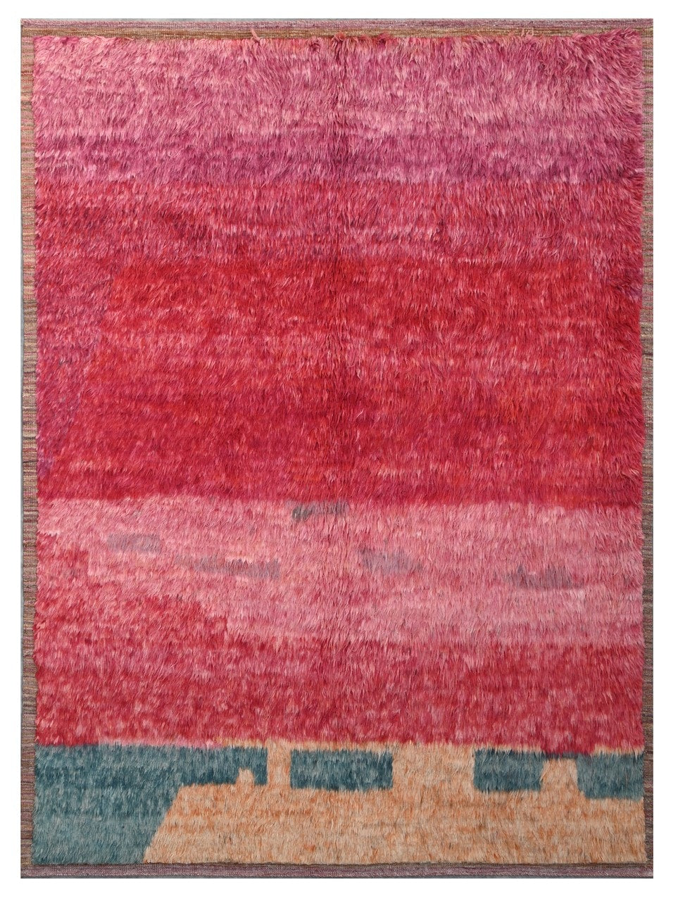 Taimany - Multicolor Tribal Wool Rug - Hand-Knotted 234x170cm