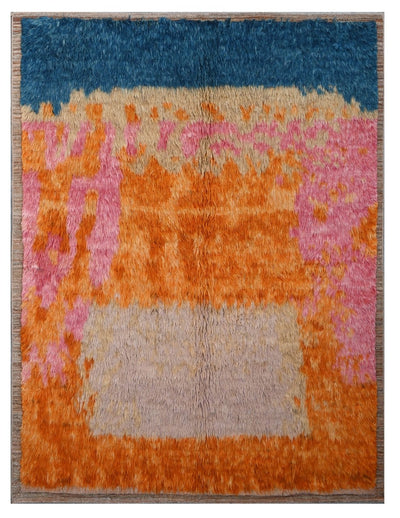 Taimany - Tappeto Tribale in Lana Multicolore - Fatto a Mano 232x176cm - CarpetLiving