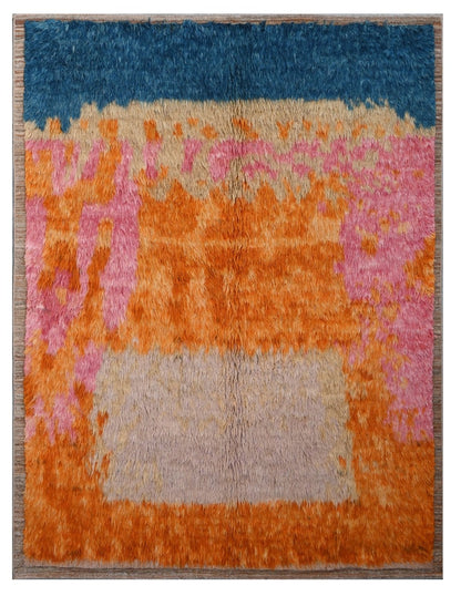Taimany - Multicolor Tribal Wool Rug - Hand-Knotted 232x176cm