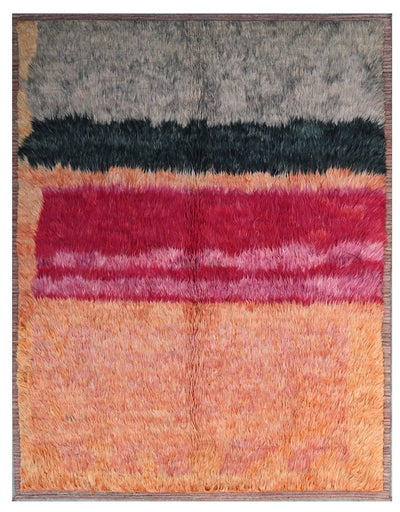 Taimany - Tappeto Tribale in Lana Multicolore - Fatto a Mano 237x186cm - CarpetLiving
