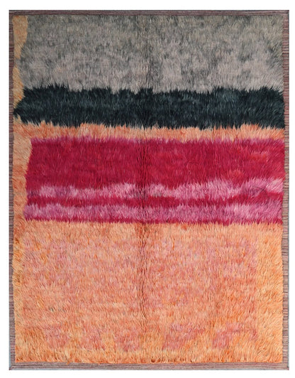 Taimany - Multicolor Tribal Wool Rug - Hand-Knotted 237x186cm