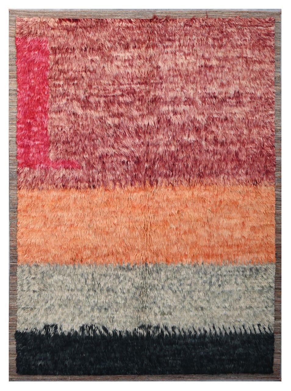 Taimany - Multicolor Tribal Wool Rug - Hand-Knotted 245x179cm