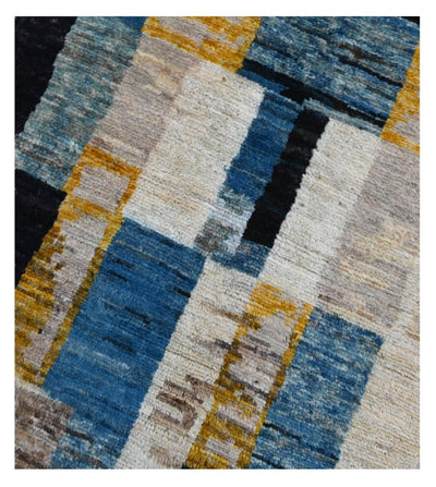 Taimany - Tappeto Tribale in Lana Multicolore - Fatto a Mano 200x80cm