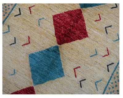 Taimany - Tappeto Tribale in Lana Multicolore - Fatto a Mano 180x117cm - CarpetLiving