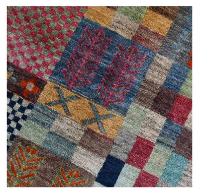 Taimany - Tappeto Tribale in Lana Multicolore - Fatto a Mano 192x81cm - CarpetLiving