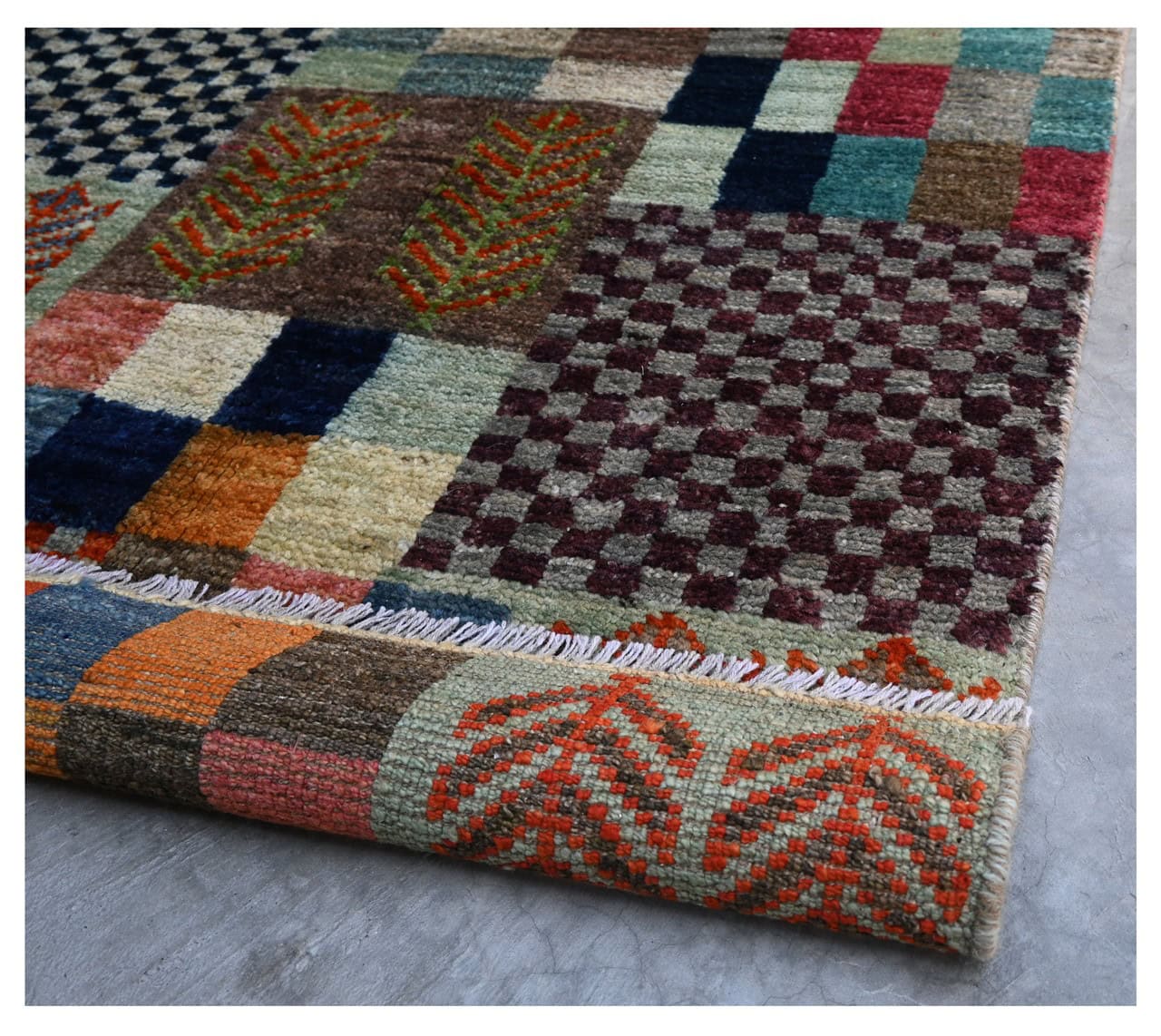 Taimany - Multicolor Tribal Wool Rug - Hand-Knotted 192x81cm