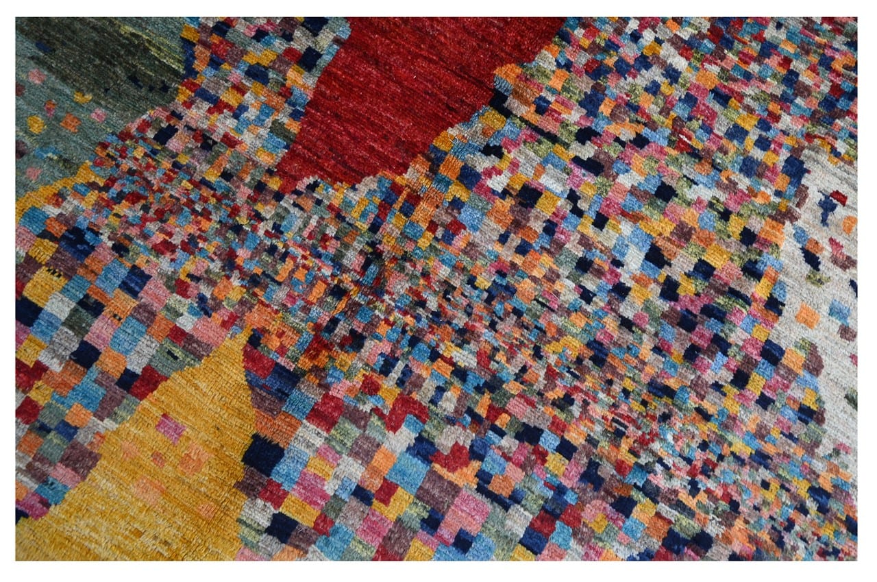 Taimany - Multicolor Tribal Wool Rug - Hand-Knotted 247x203cm