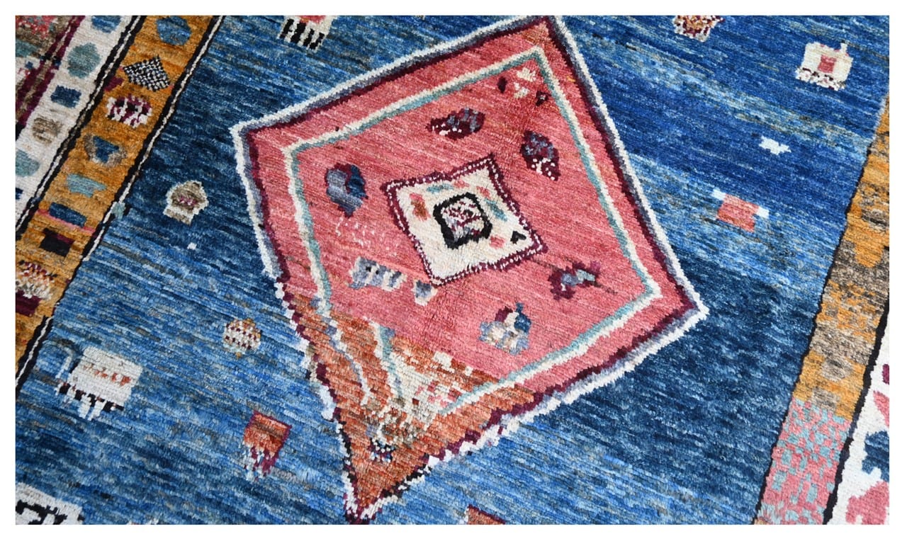 Taimany - Multicolor Tribal Wool Rug - Hand-Knotted 250x200cm