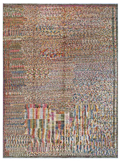 Taimany - Multicolor Tribal Wool Rug - Hand-Knotted 385x298cm