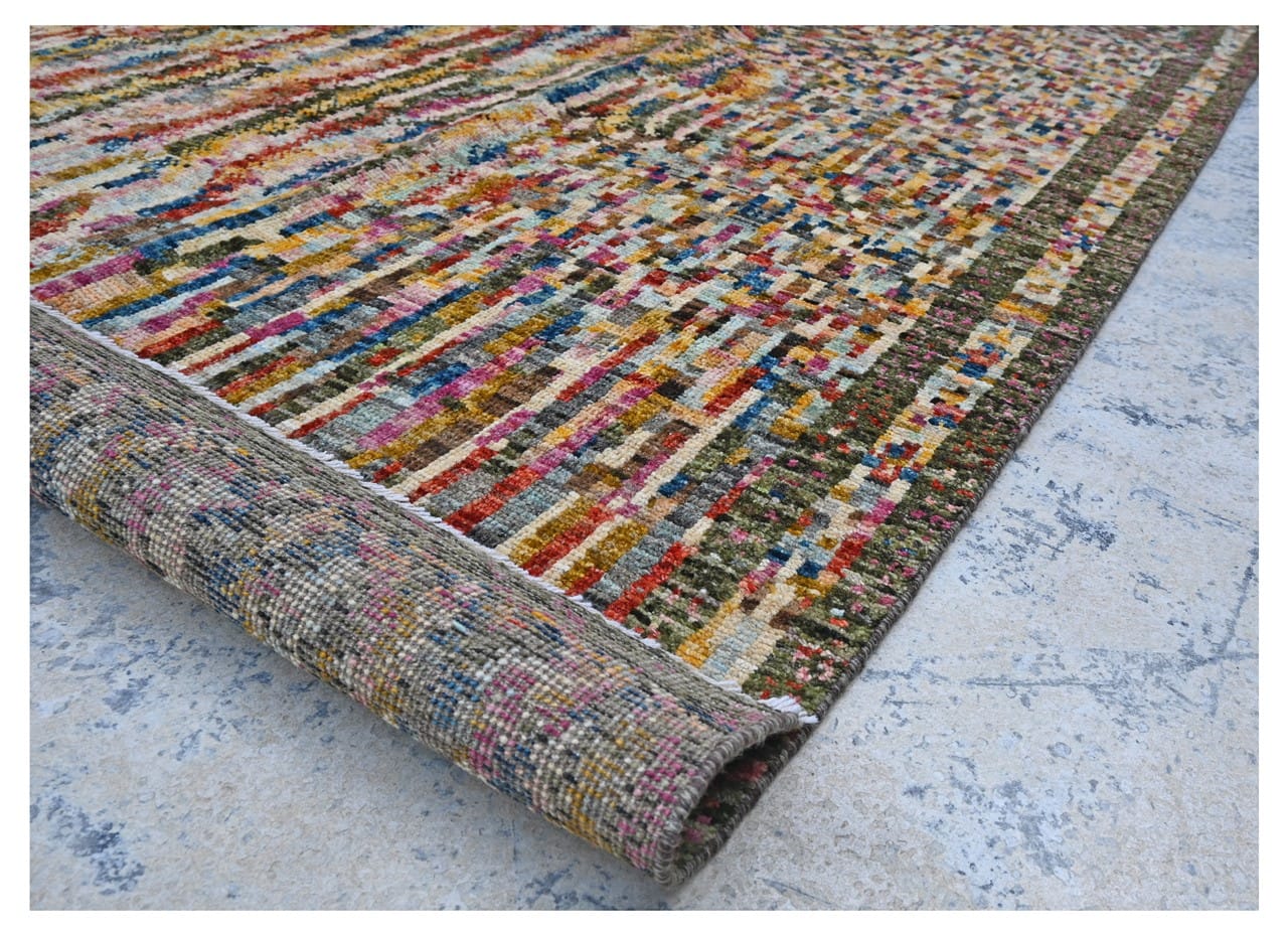 Taimany - Multicolor Tribal Wool Rug - Hand-Knotted 385x298cm