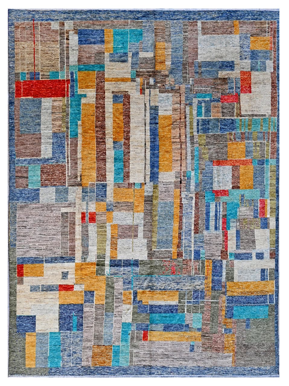 Taimany - Multicolor Tribal Wool Rug - Hand-Knotted 392x297cm