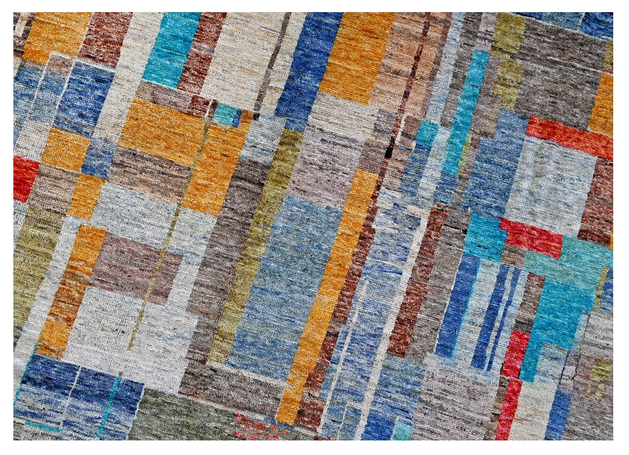 Taimany - Multicolor Tribal Wool Rug - Hand-Knotted 392x297cm