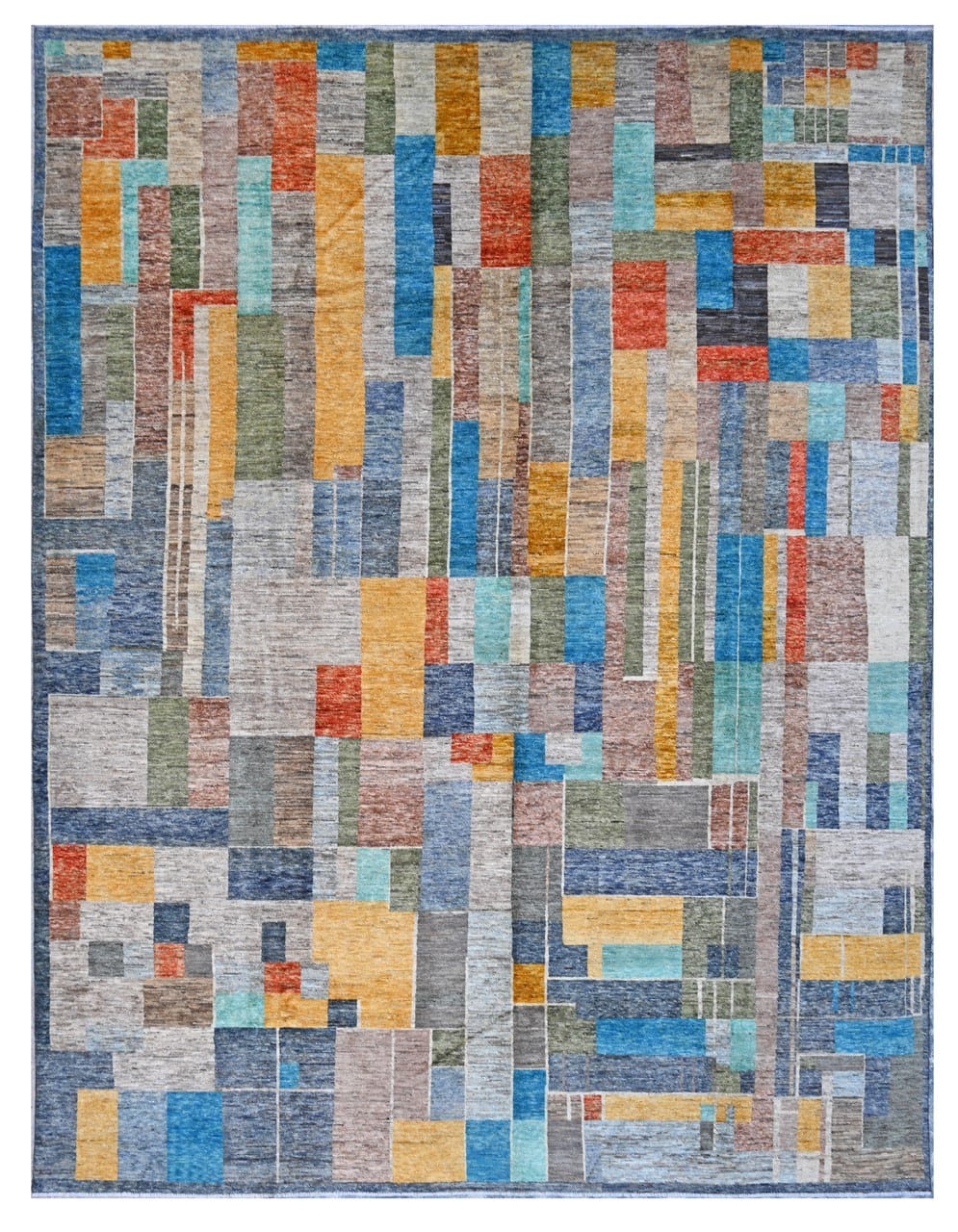 Taimany - Multicolor Tribal Wool Rug - Hand-Knotted 447x354cm