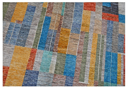 Taimany - Multicolor Tribal Wool Rug - Hand-Knotted 447x354cm