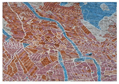 Taimany - Tappeto Tribale in Lana Multicolore - Fatto a Mano 382x301cm