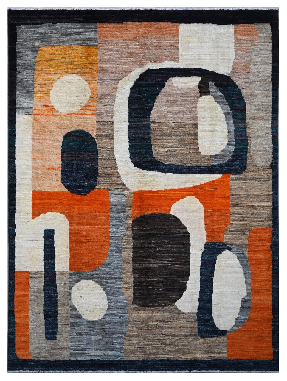 Taimany - Multicolor Tribal Wool Rug - Hand-Knotted 244x179cm