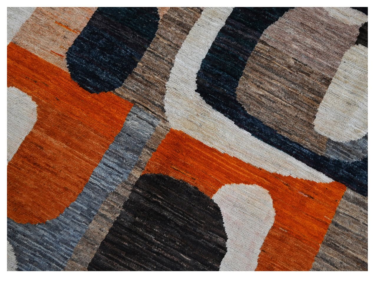 Taimany - Multicolor Tribal Wool Rug - Hand-Knotted 244x179cm