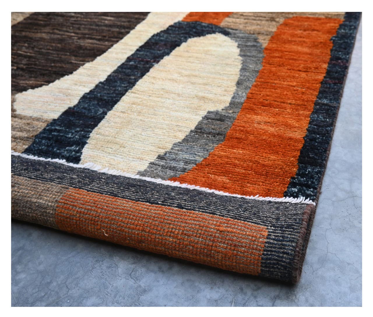 Taimany - Multicolor Tribal Wool Rug - Hand-Knotted 244x179cm