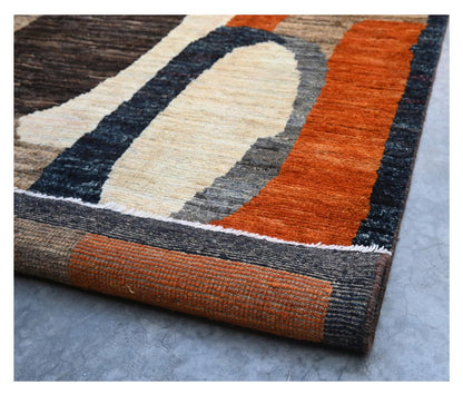 Taimany - Multicolor Tribal Wool Rug - Hand-Knotted 244x179cm