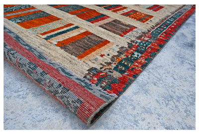 Taimany - Tappeto Tribale in Lana Multicolore - Fatto a Mano 296x243cm - CarpetLiving