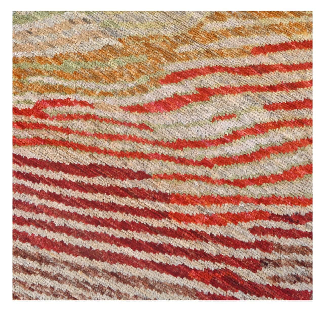 Taimany - Multicolor Tribal Wool Runner Rug - Hand-Knotted 292x80cm
