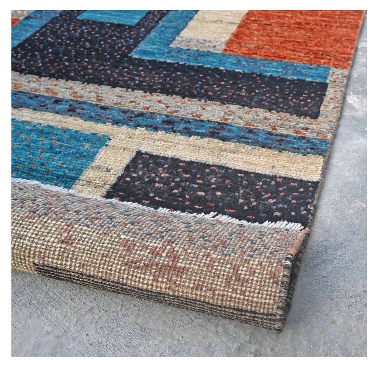 Taimany - Multicolor Tribal Wool Runner Rug - Hand-Knotted 247x82cm