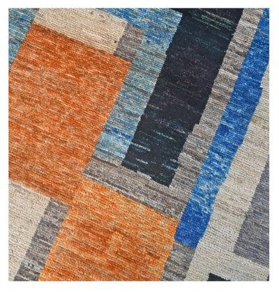 Taimany - Tappeto Passatoia Tribale in Lana Multicolore - Fatto a Mano 250x83cm - CarpetLiving