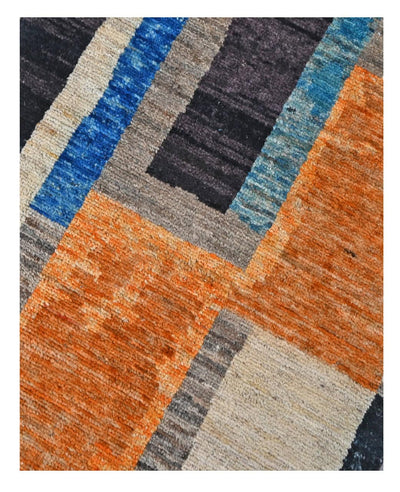 Taimany - Tappeto Passatoia Tribale in Lana Multicolore - Fatto a Mano 297x79cm - CarpetLiving