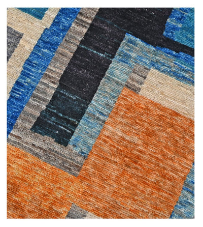 Taimany - Tappeto Passatoia Tribale in Lana Multicolore - Fatto a Mano 251x80cm - CarpetLiving