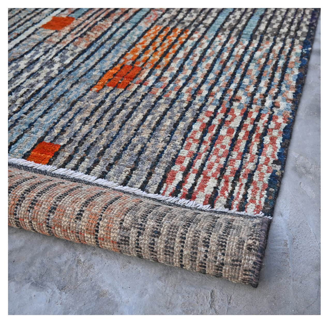 Taimany - Multicolor Tribal Wool Rug - Hand-Knotted 296x253cm