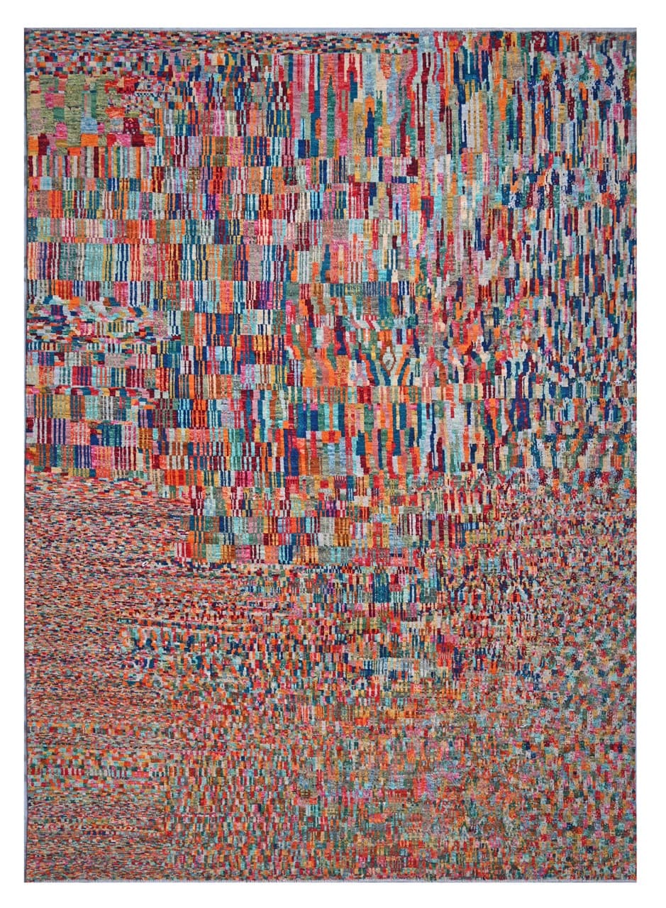 Taimany - Multicolor Tribal Wool Rug - Hand-Knotted 386x293cm