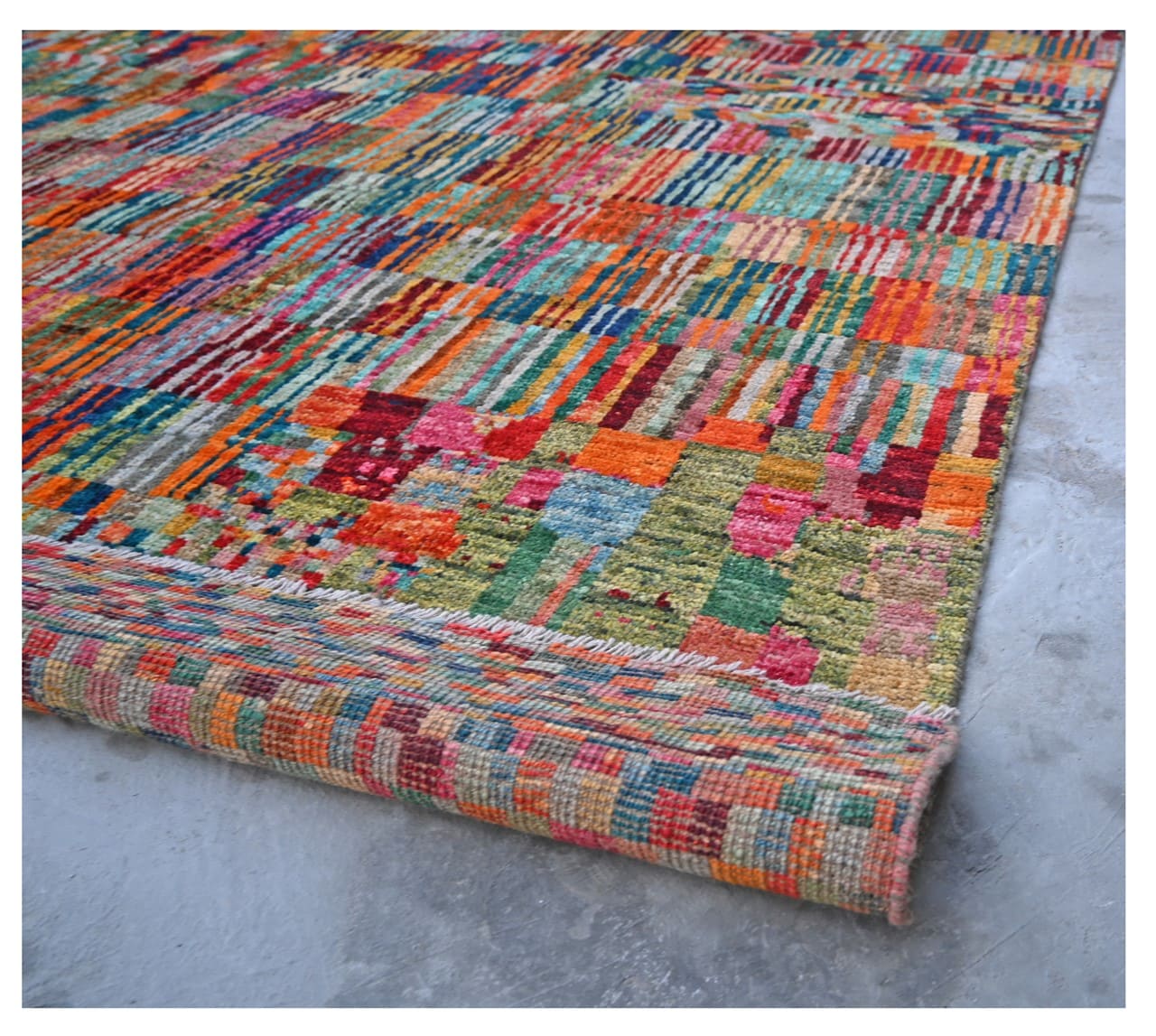 Taimany - Multicolor Tribal Wool Rug - Hand-Knotted 386x293cm