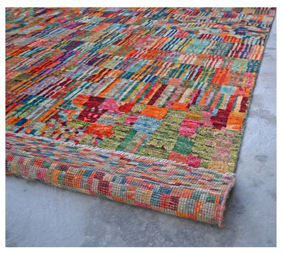 Taimany - Multicolor Tribal Wool Rug - Hand-Knotted 386x293cm