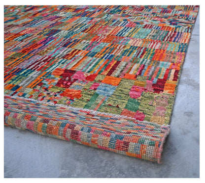 Taimany - Multicolor Tribal Wool Rug - Hand-Knotted 386x293cm