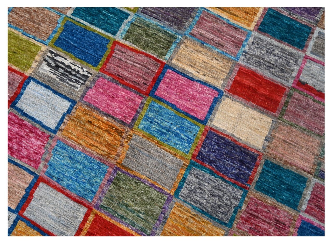 Taimany - Multicolor Tribal Wool Rug - Hand-Knotted 300x203cm