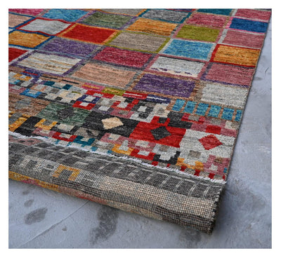Taimany - Tappeto Tribale in Lana Multicolore - Fatto a Mano 300x203cm