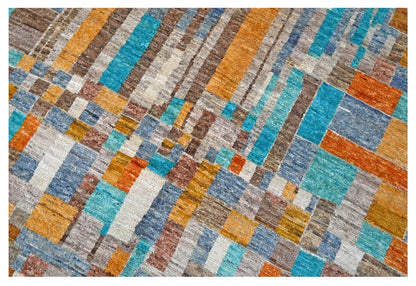 Taimany - Multicolor Tribal Wool Rug - Hand-Knotted 298x200cm