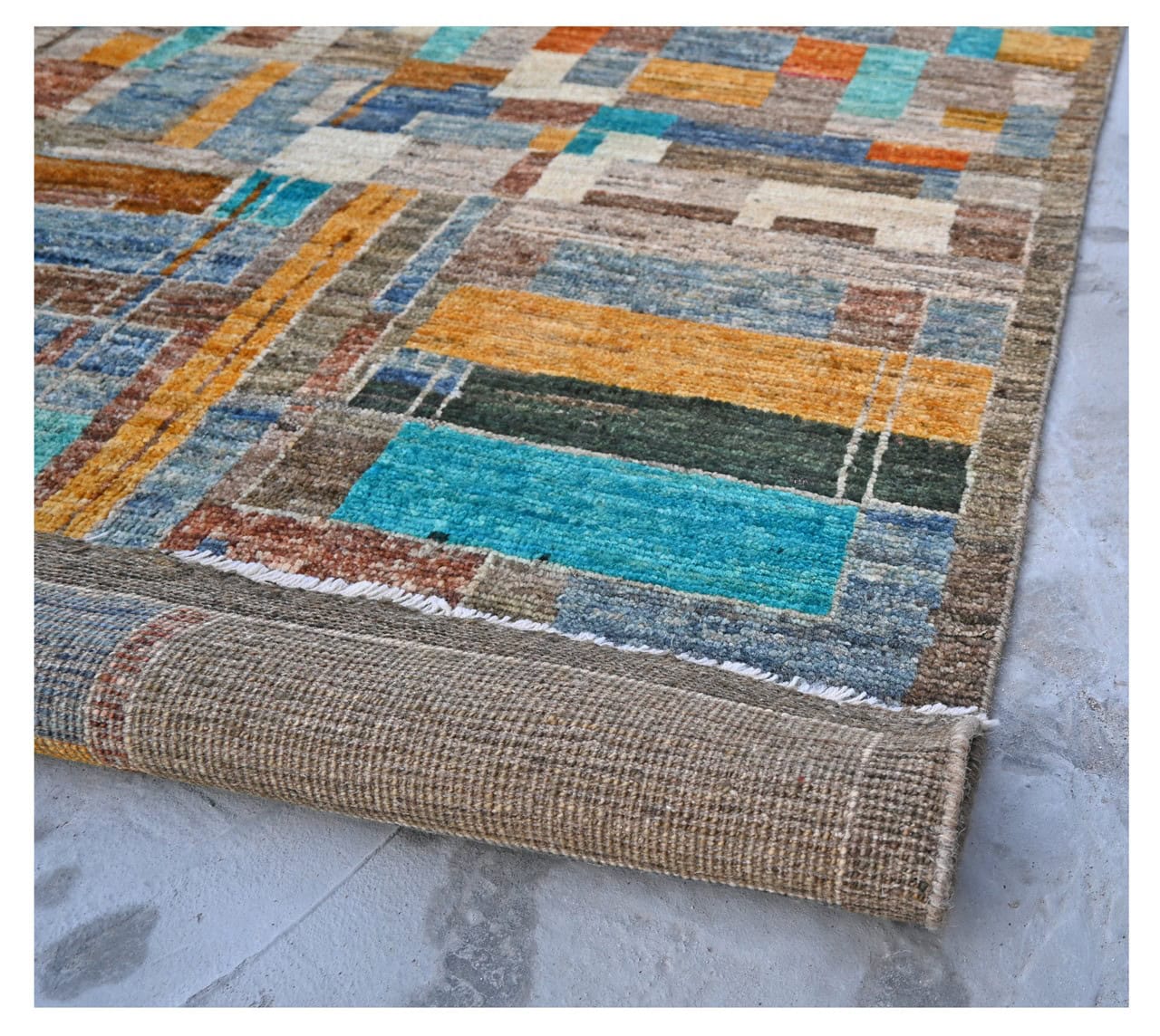 Taimany - Multicolor Tribal Wool Rug - Hand-Knotted 298x200cm
