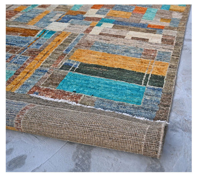 Taimany - Tappeto Tribale in Lana Multicolore - Fatto a Mano 298x200cm - CarpetLiving