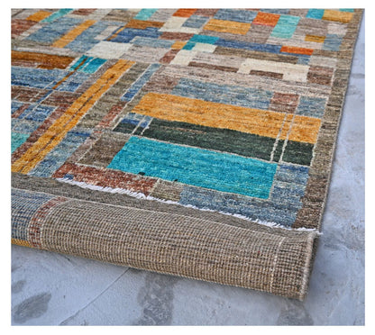 Taimany - Multicolor Tribal Wool Rug - Hand-Knotted 298x200cm