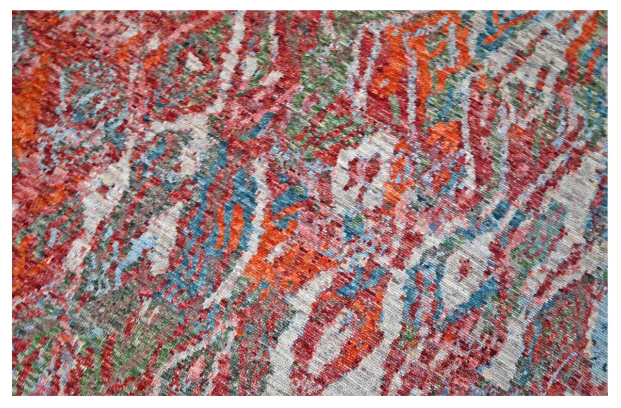 Taimany - Multicolor Tribal Wool Rug - Hand-Knotted 388x306cm