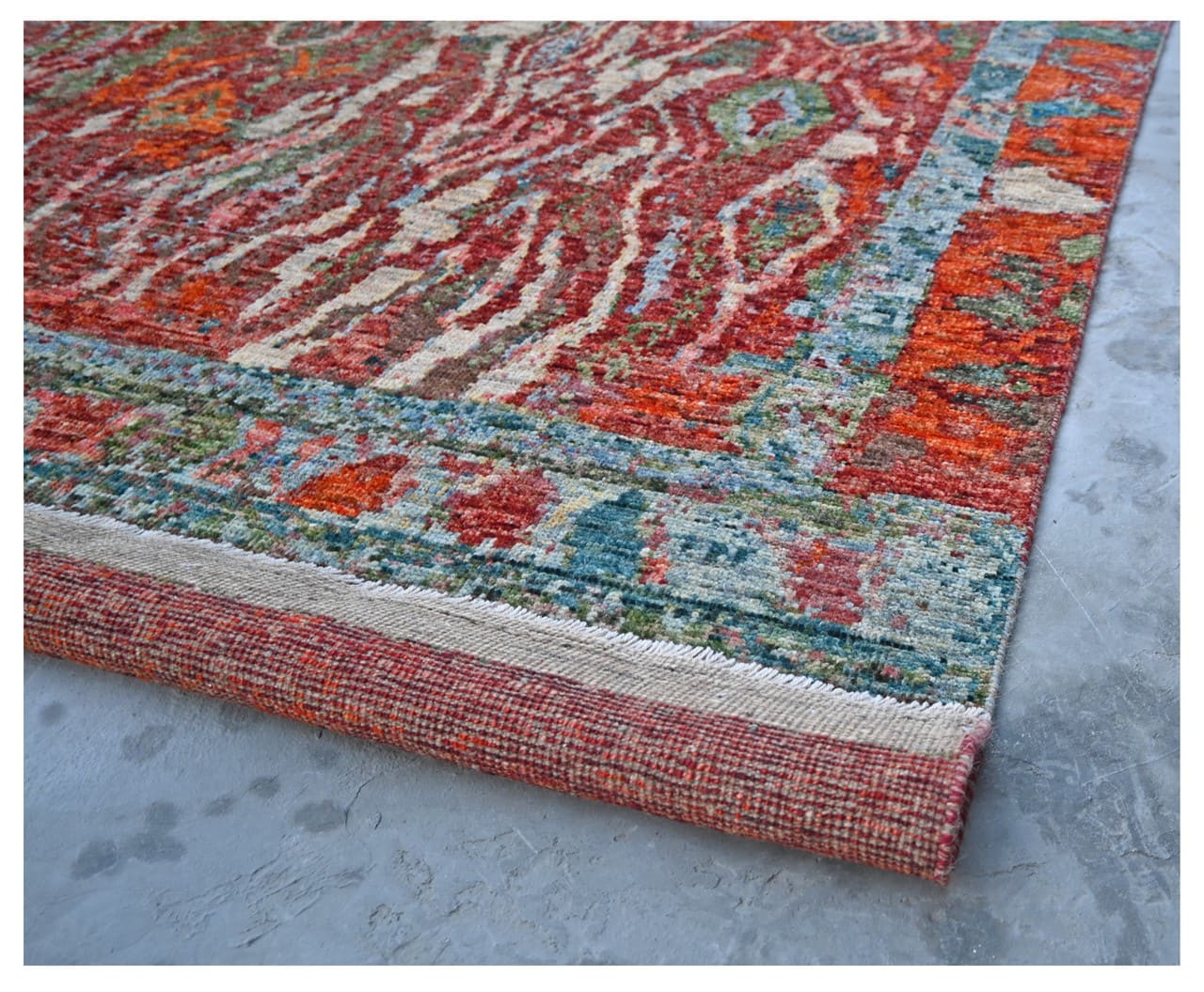 Taimany - Multicolor Tribal Wool Rug - Hand-Knotted 388x306cm