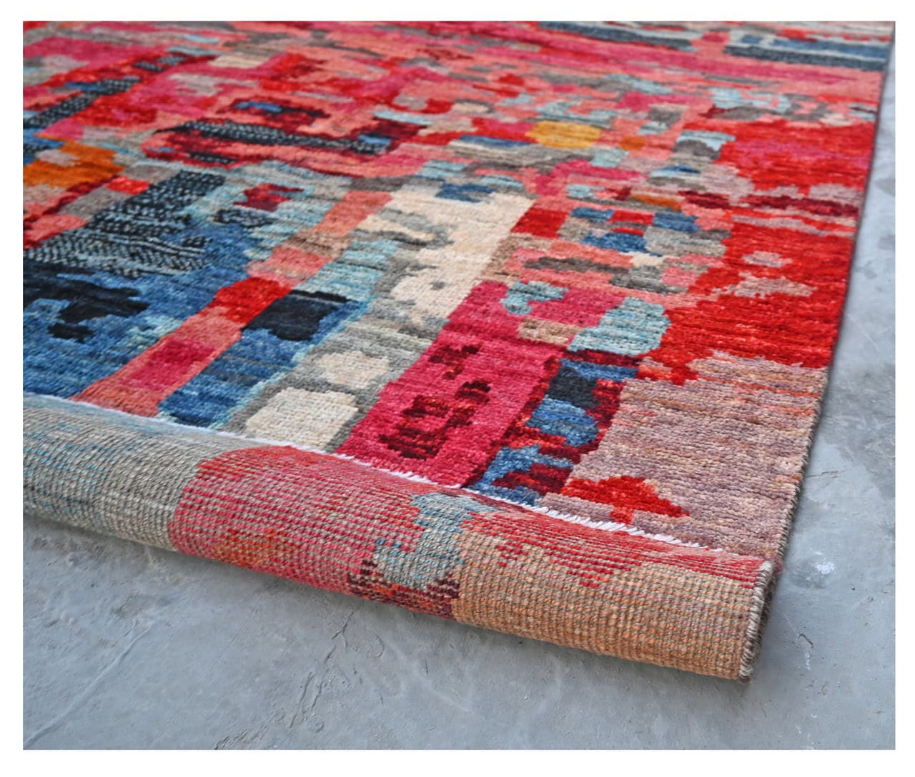 Taimany - Multicolor Tribal Wool Rug - Hand-Knotted 397x305cm