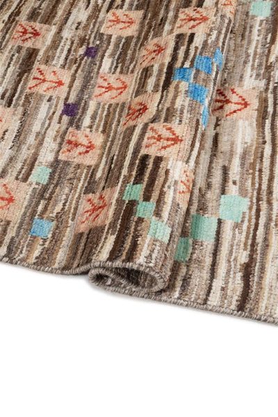 Taimany - Tappeto Tribale in Lana Multicolore - Fatto a Mano 117x72cm - CarpetLiving