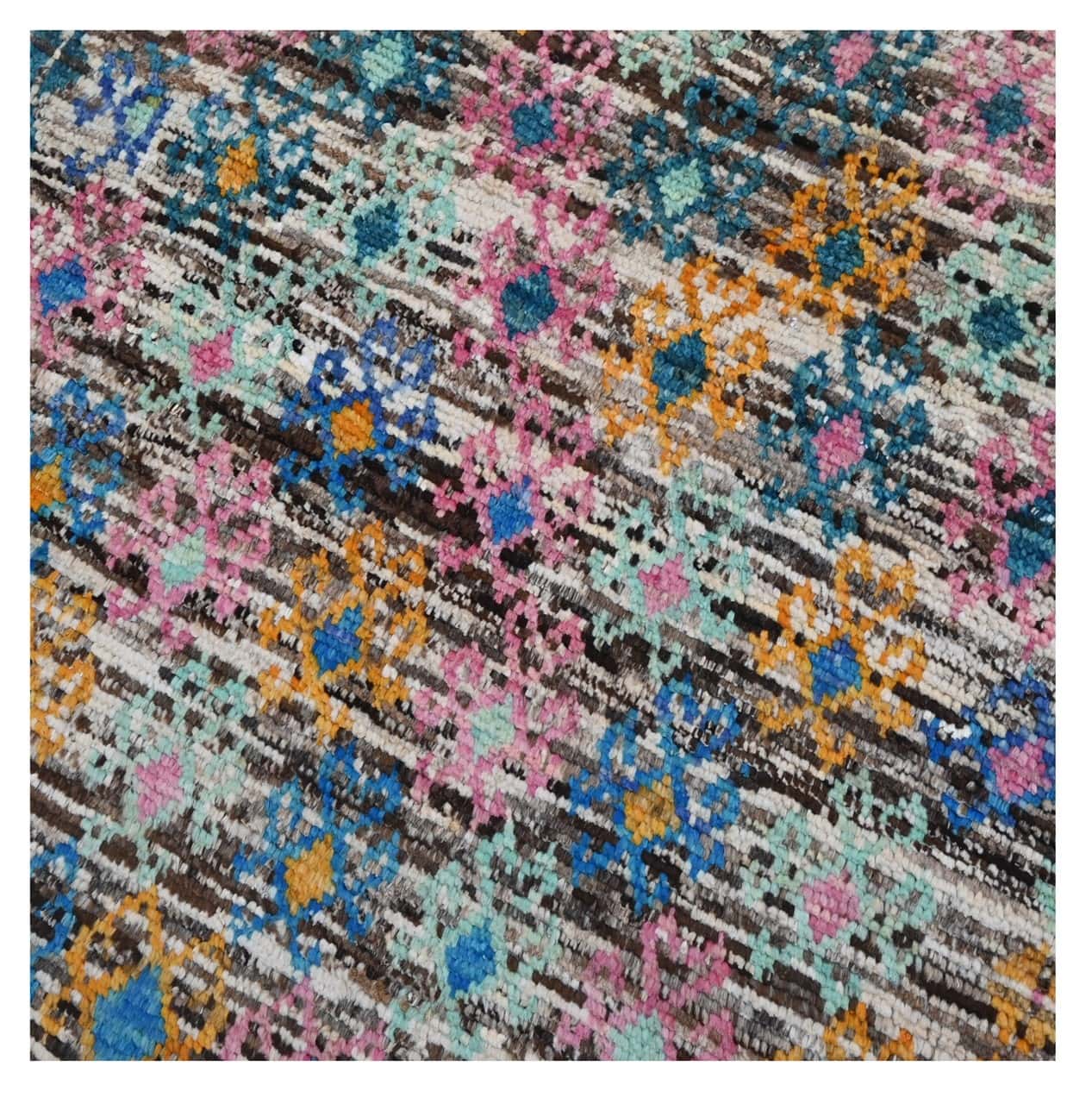 Taimany - Multicolor Tribal Wool Rug - Hand-Knotted 119x84cm