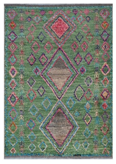 Taimany - Tappeto Tribale in Lana Multicolore - Fatto a Mano 125x89cm - CarpetLiving
