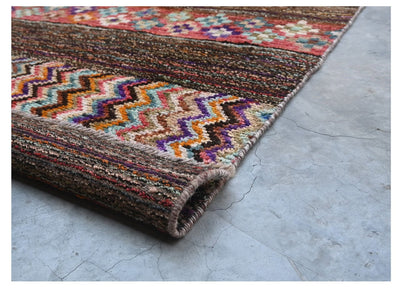 Taimany - Tappeto Tribale in Lana Multicolore - Fatto a Mano 143x83cm - CarpetLiving