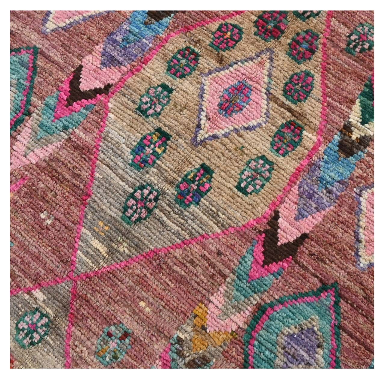 Taimany - Multicolor Tribal Wool Rug - Hand-Knotted 147x85cm